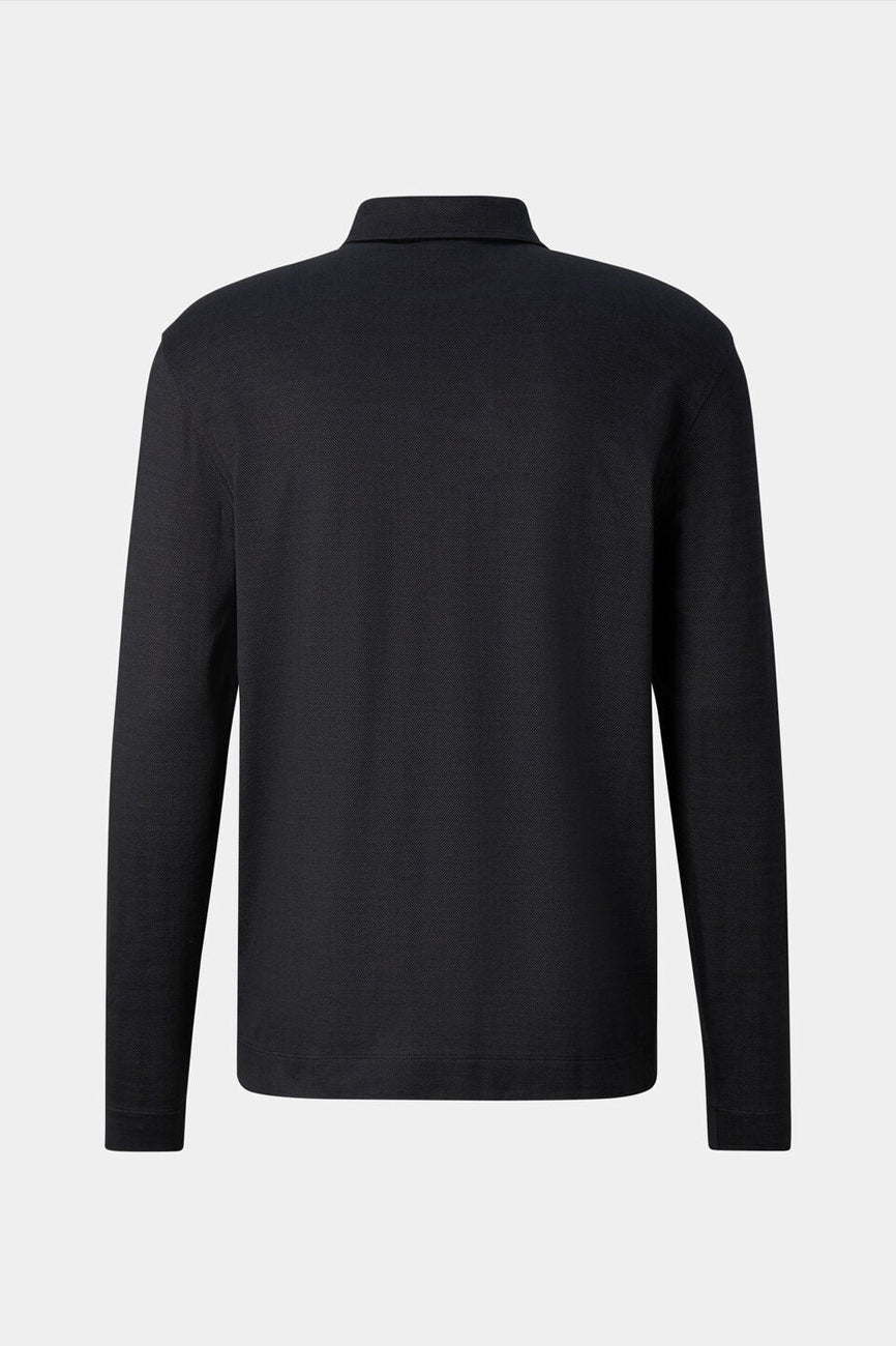 BOGNER Bailey muška polo majica dugih rukava crna