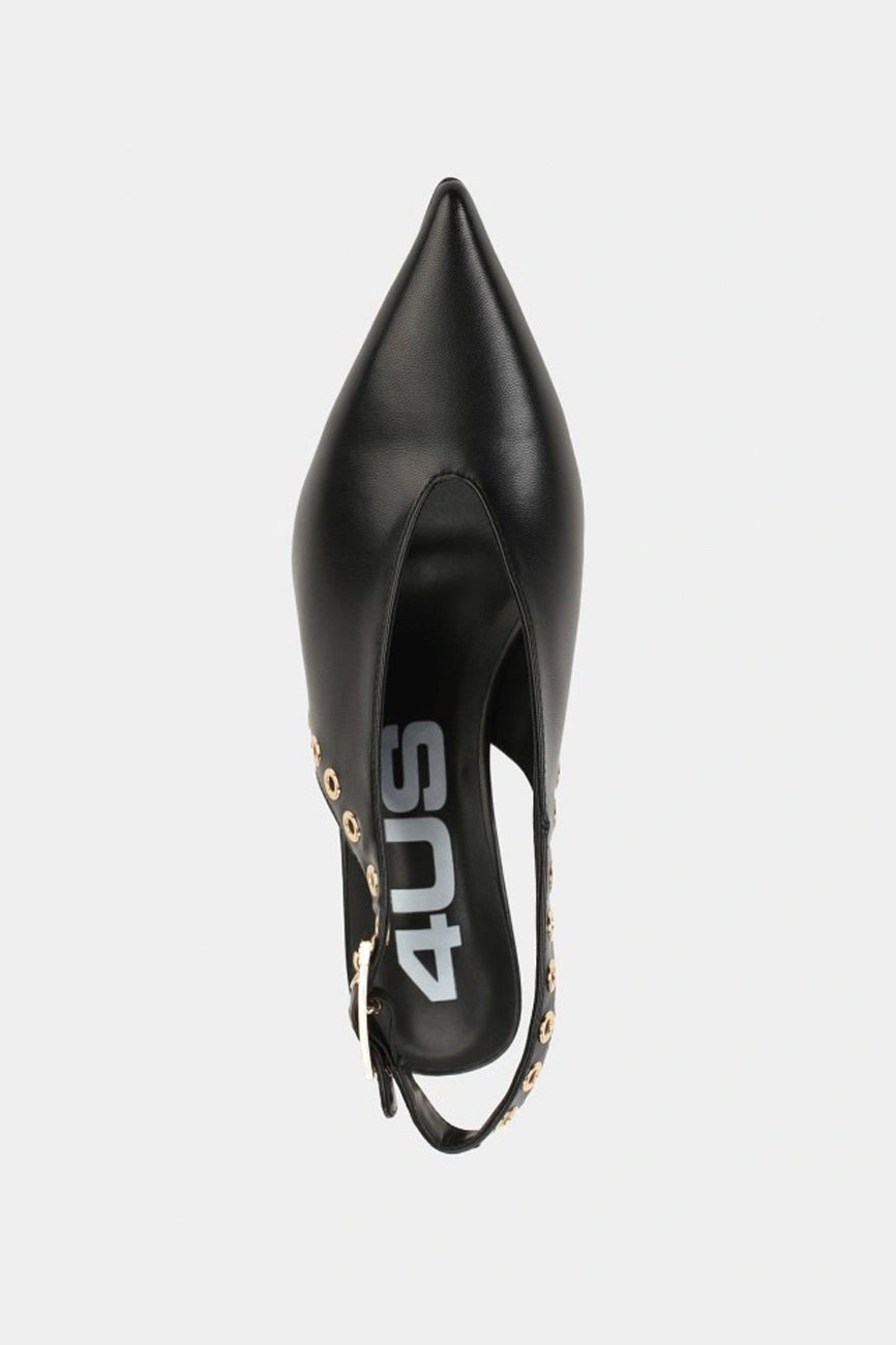 4us paciotti zenske stikle sa otvorenom petom crna