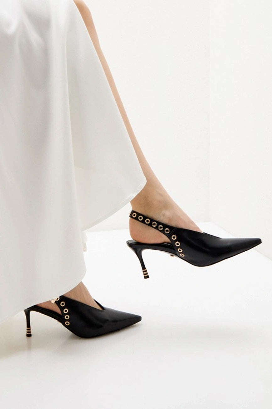 4us paciotti zenske stikle sa otvorenom petom crna