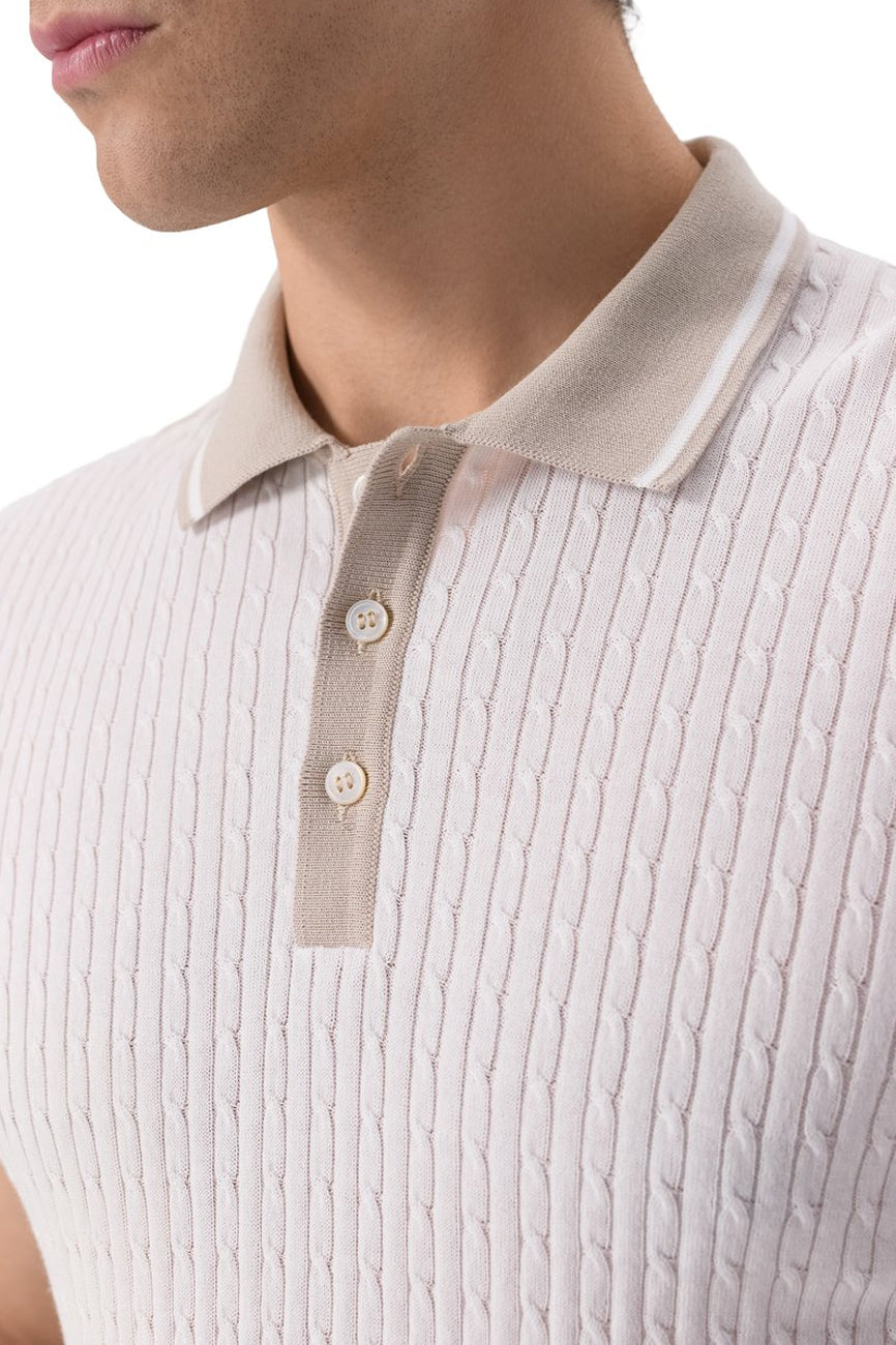 gran sasso muska polo pletena majica bez