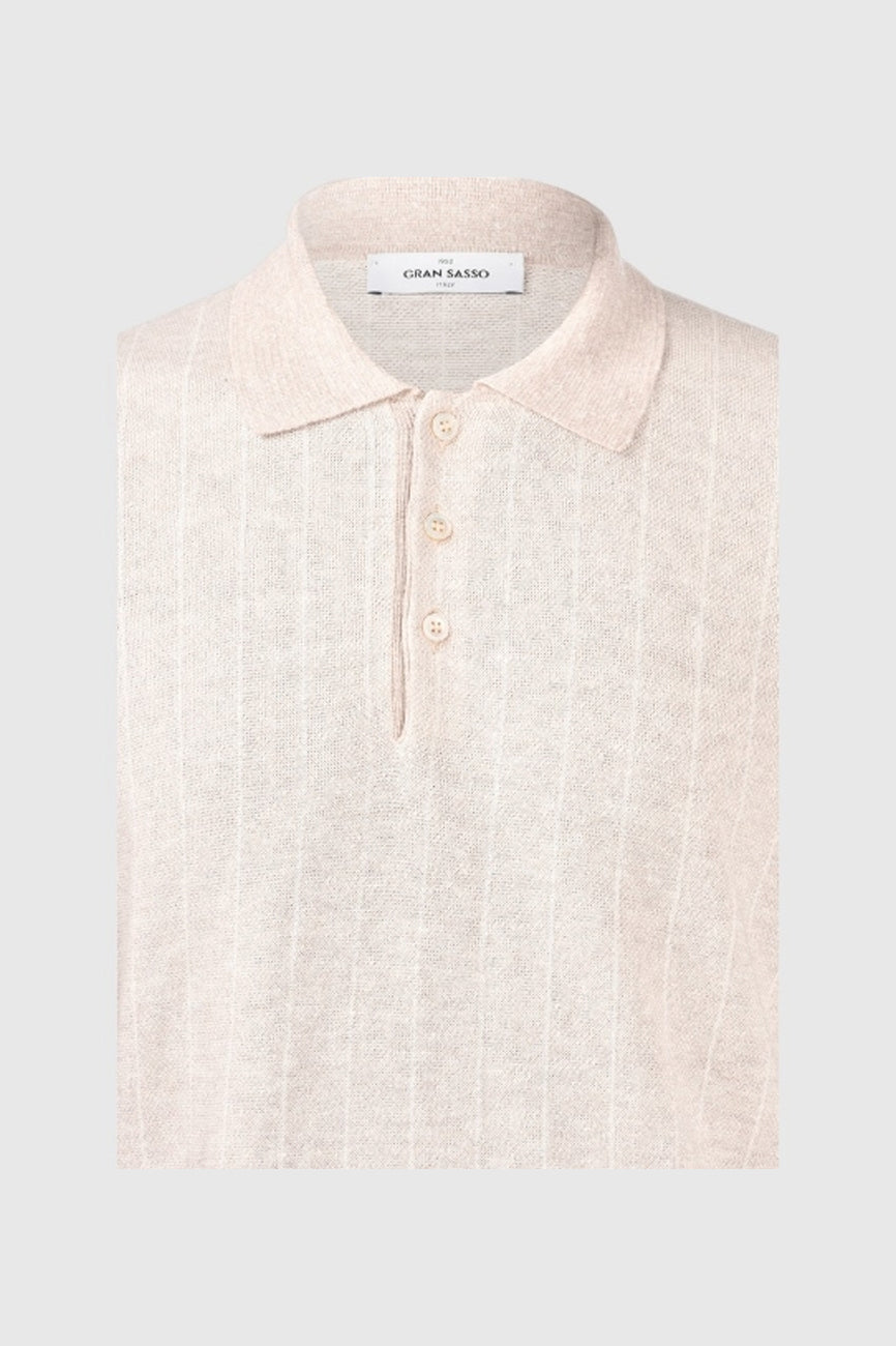 gran sasso muska pletena polo majica bez
