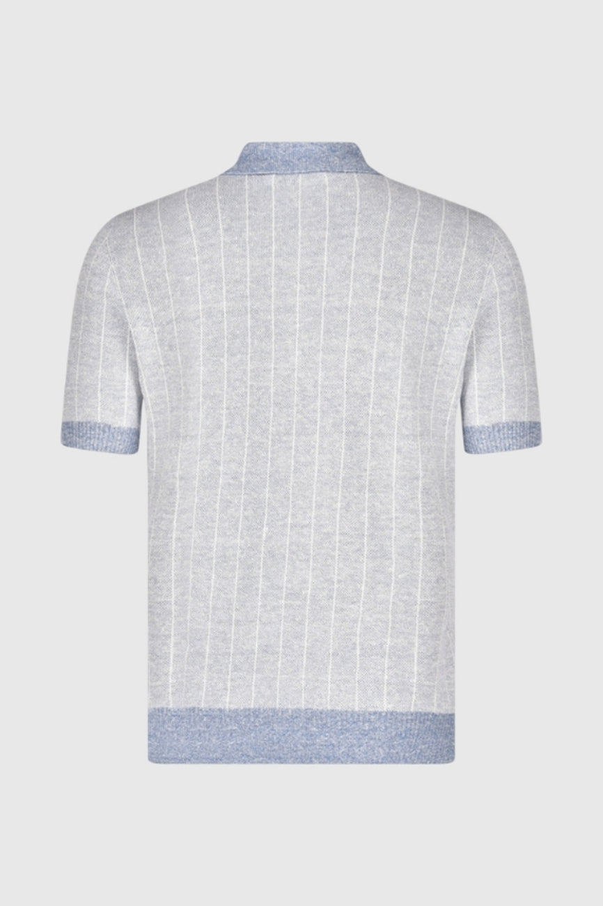 gran sasso muska pletena polo majica plava