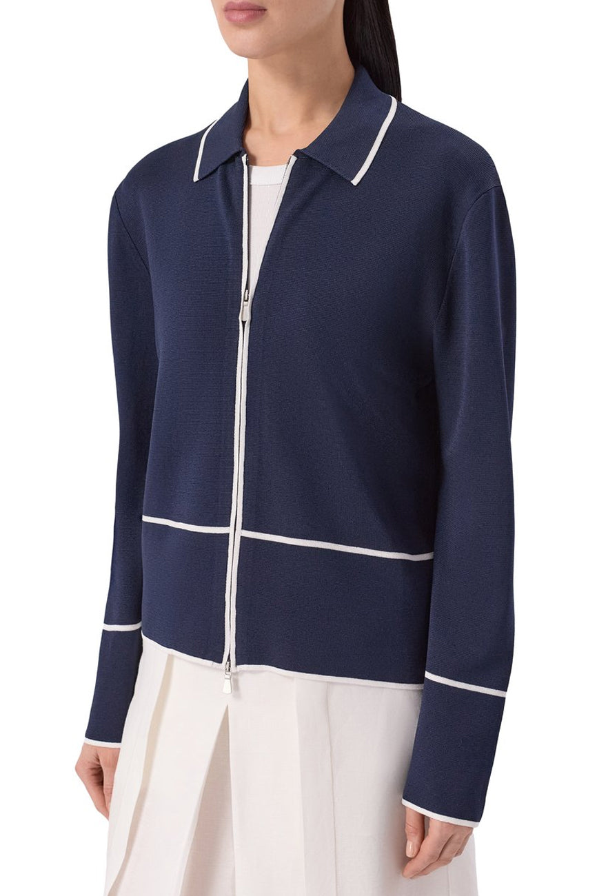 gran sasso zenski pleteni kardigan teget