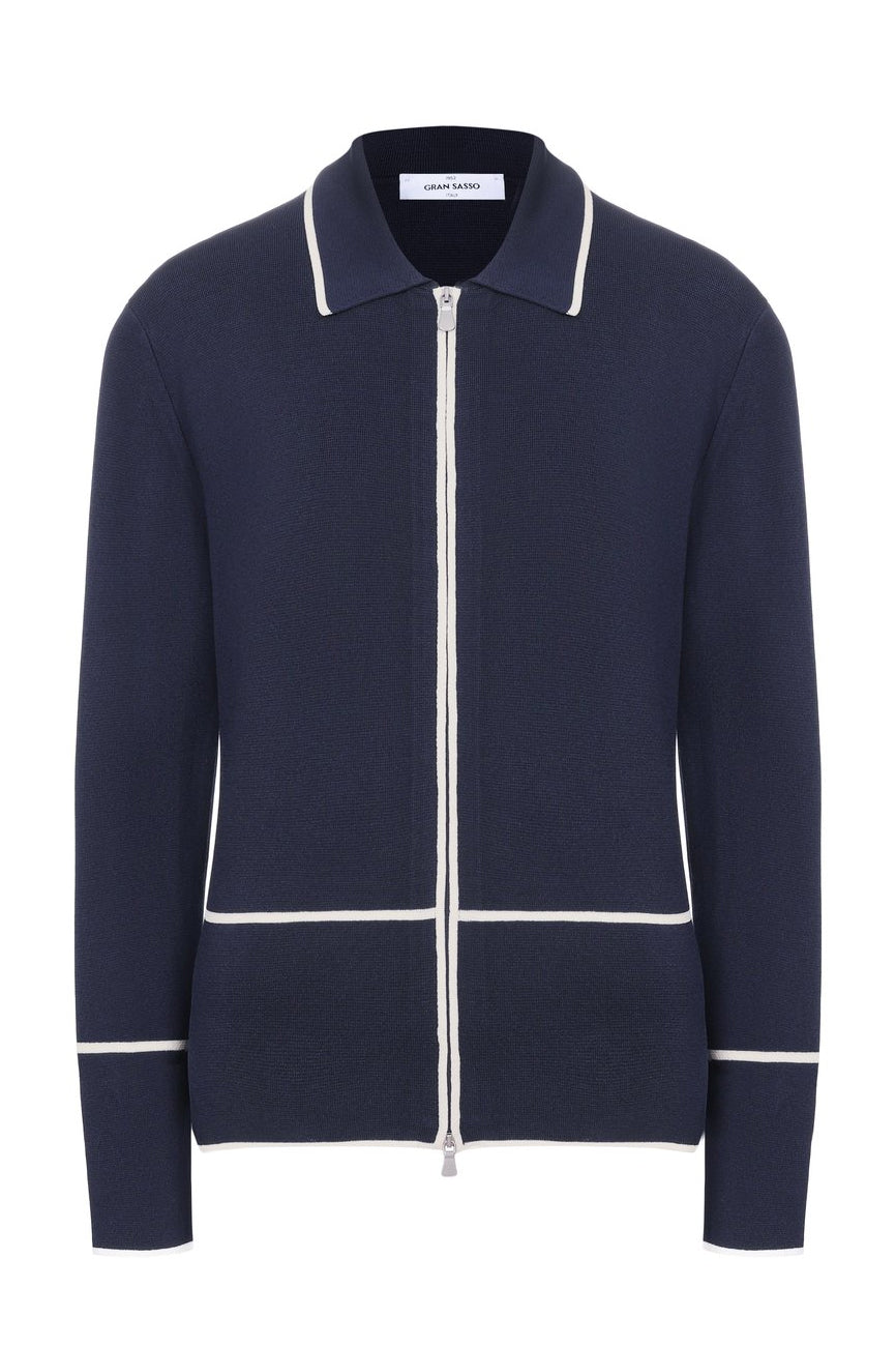 gran sasso zenski pleteni kardigan teget