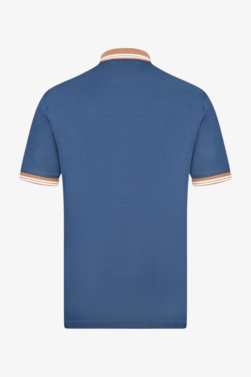 gran sasso muska polo majica na zip teget