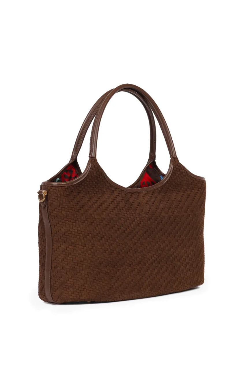 V73 Zelda ženska shopper torba braon
