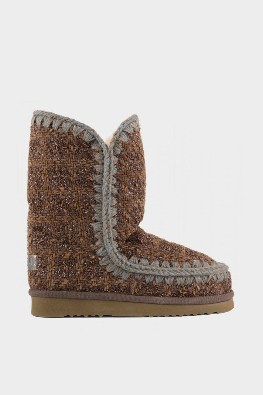 MOU Eskimo 24 Tweed ženske čizme braon