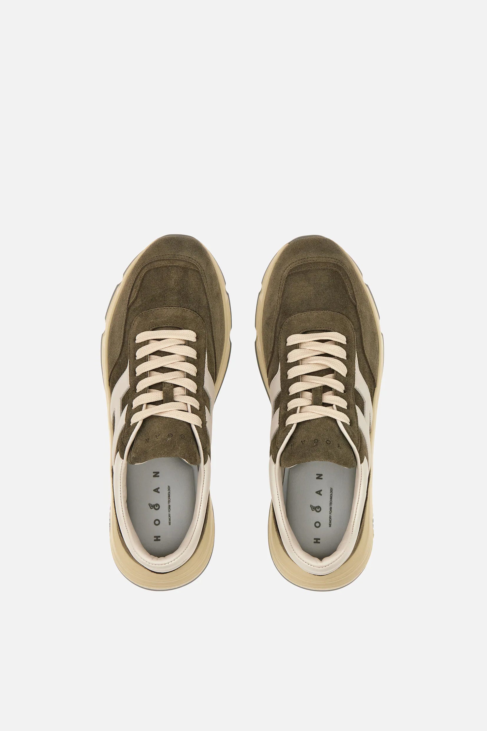 hogan muske kozne patike zelena boja