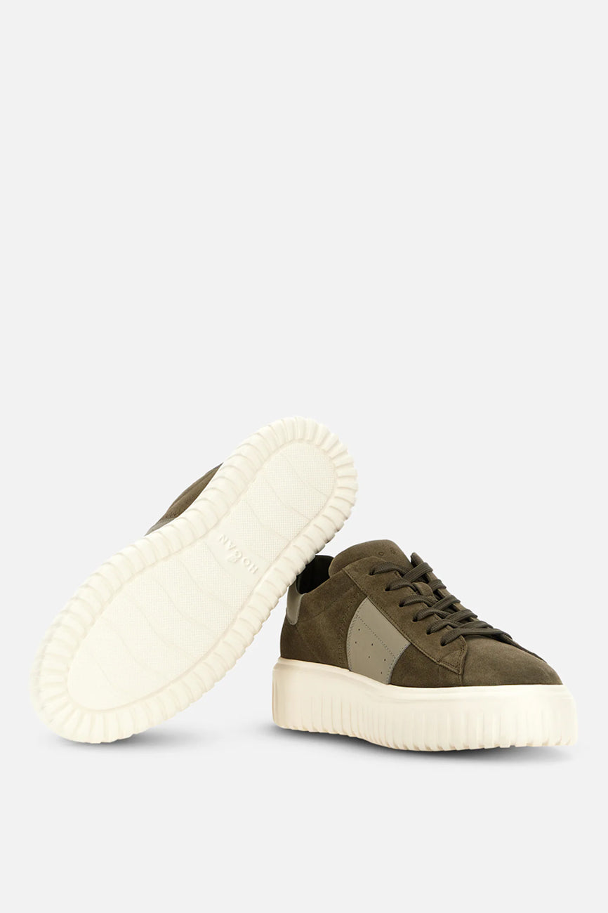 hogan h stripes muske kozne patike zelena