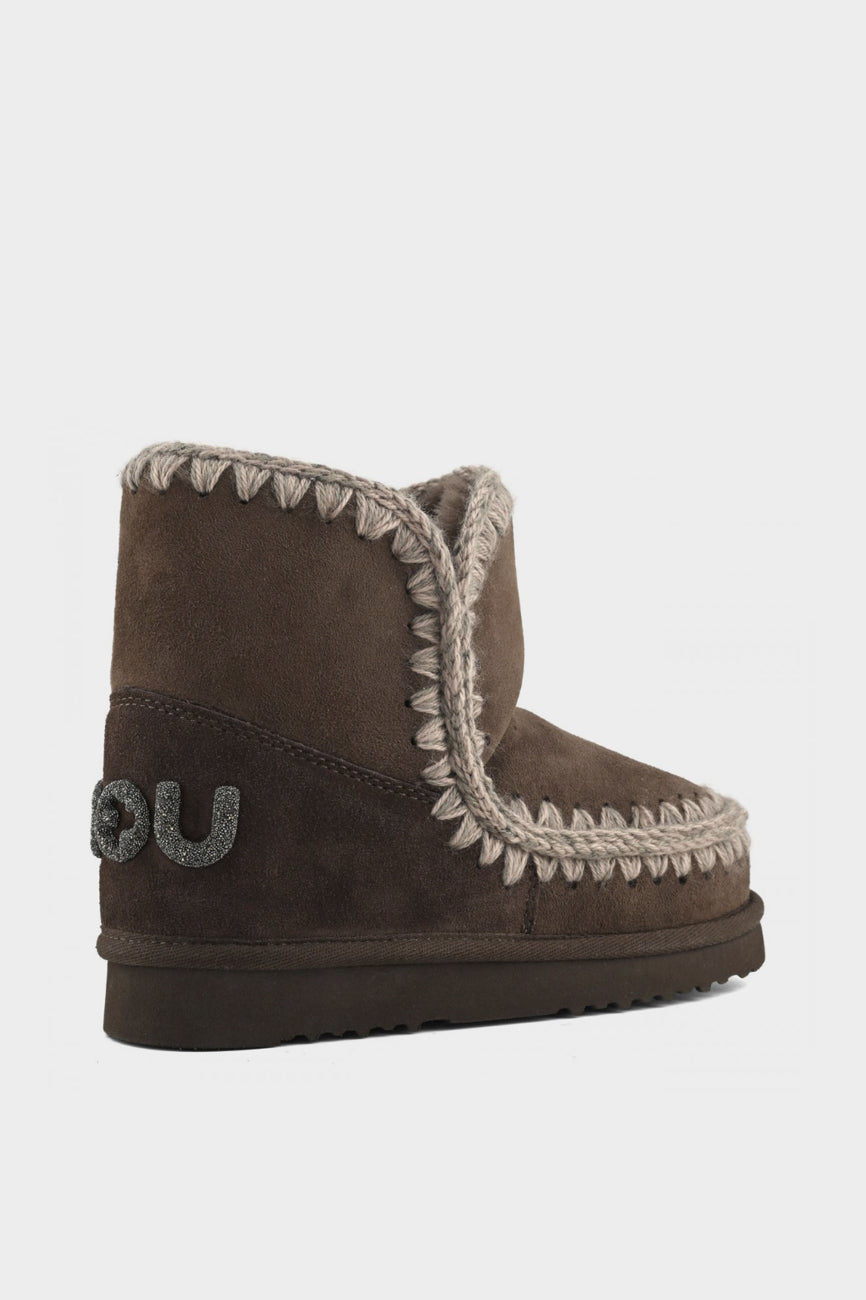 MOU Eskimo 18 Glitter ženske čizme braon