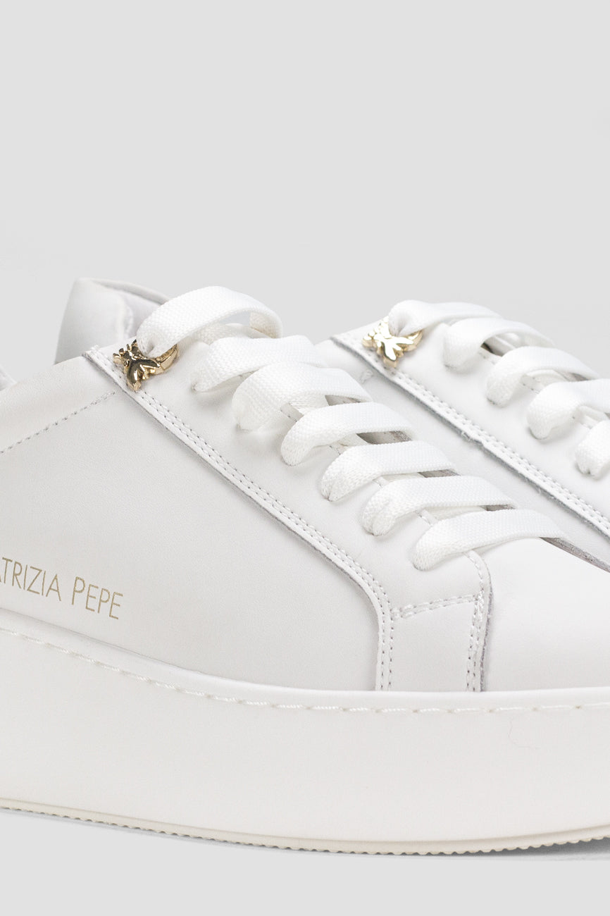 patrizia pepe zenske kozne patike bela