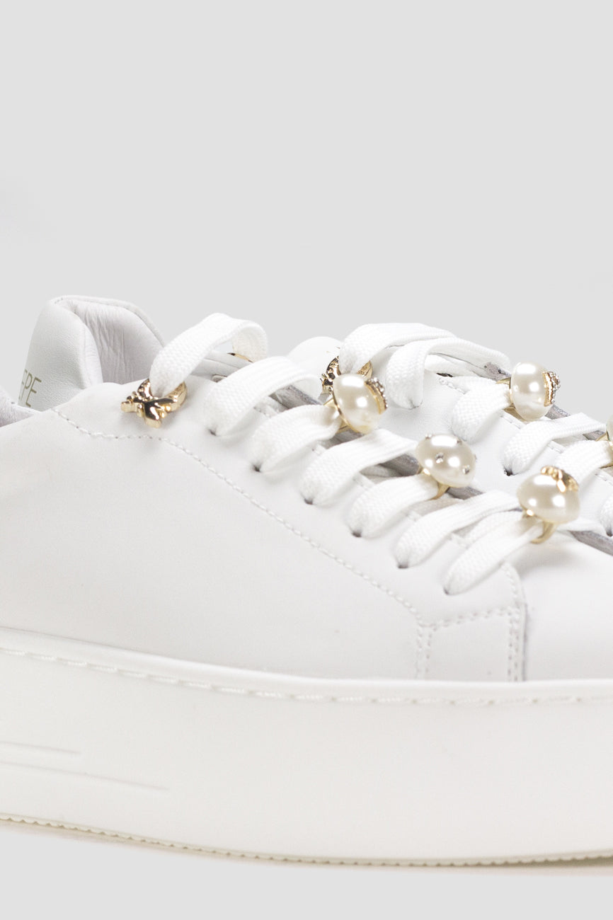 patrizia pepe zenske kozne patike bela