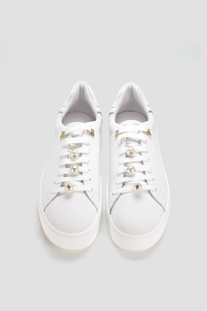 patrizia pepe zenske kozne patike bela