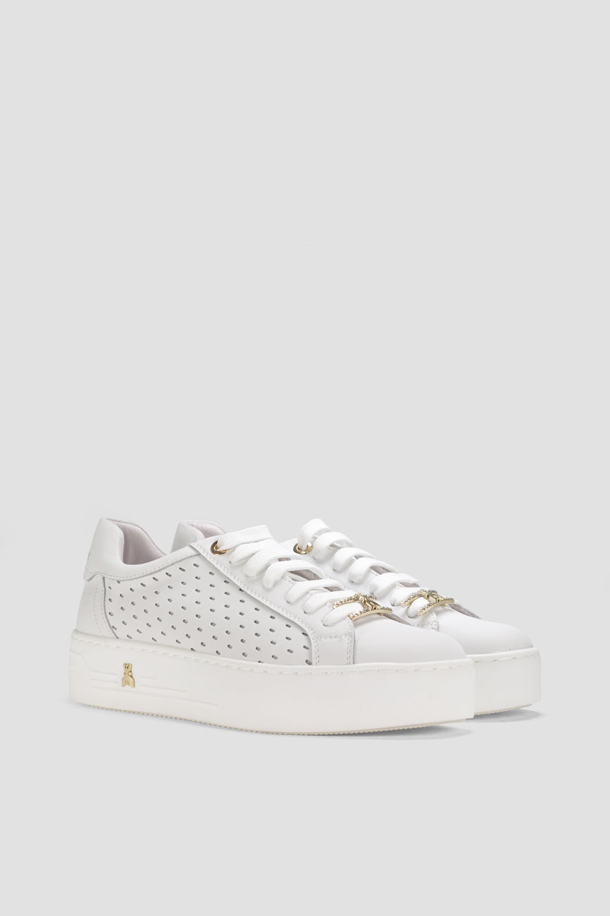 patrizia pepe kozne zenske patike bela