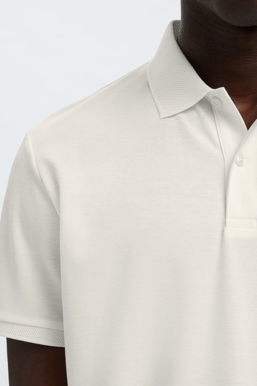 selected muska polo majica bela