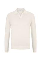 gran sasso muska pletena polo majica dugih rukava bez