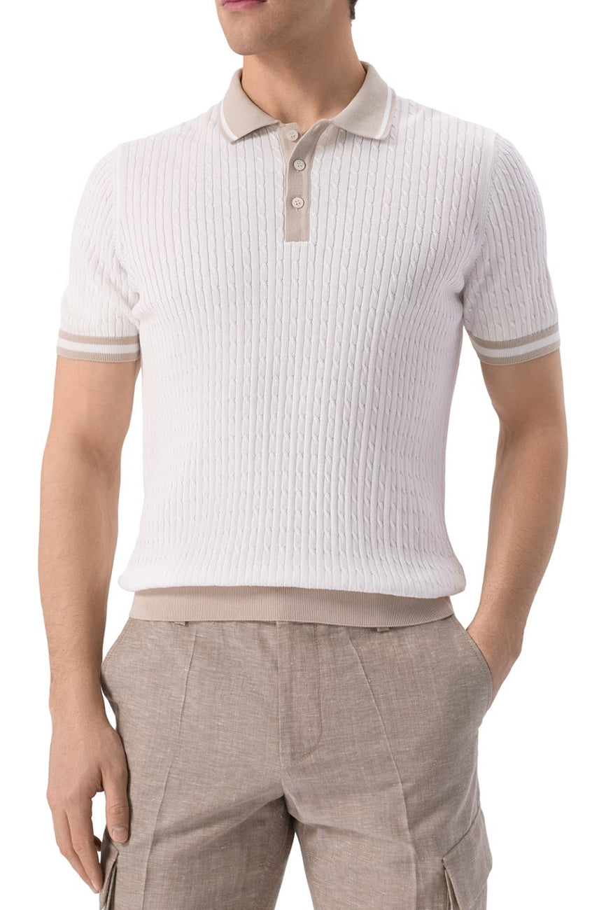 gran sasso muska polo pletena majica bez