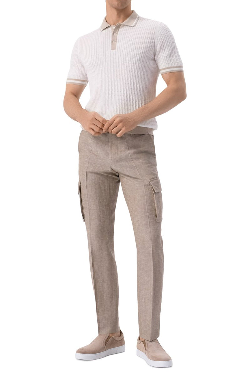 gran sasso muska polo pletena majica bez