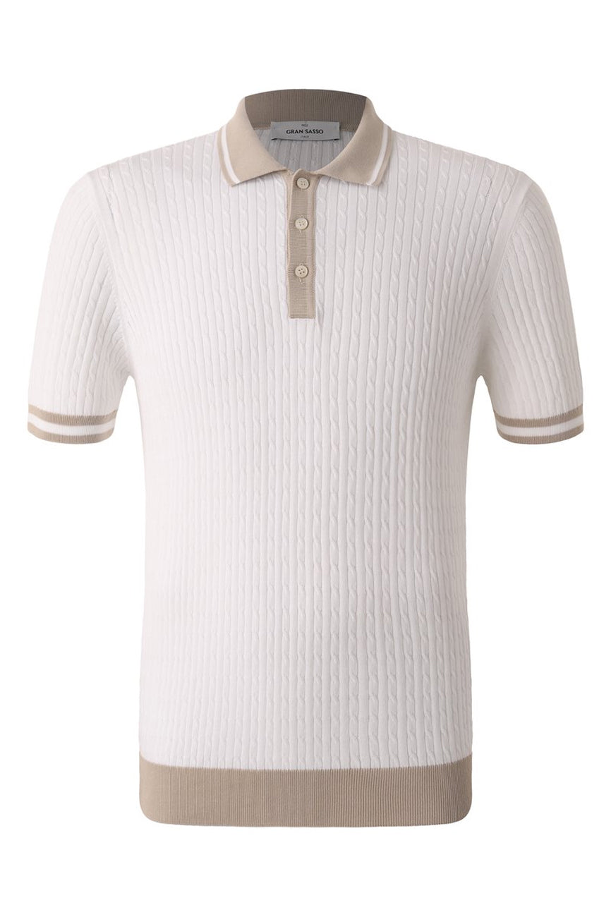 gran sasso muska polo pletena majica bez