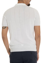 gran sasso muska pletena polo majica bela