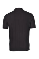 gran sasso muska pletena polo majica crna