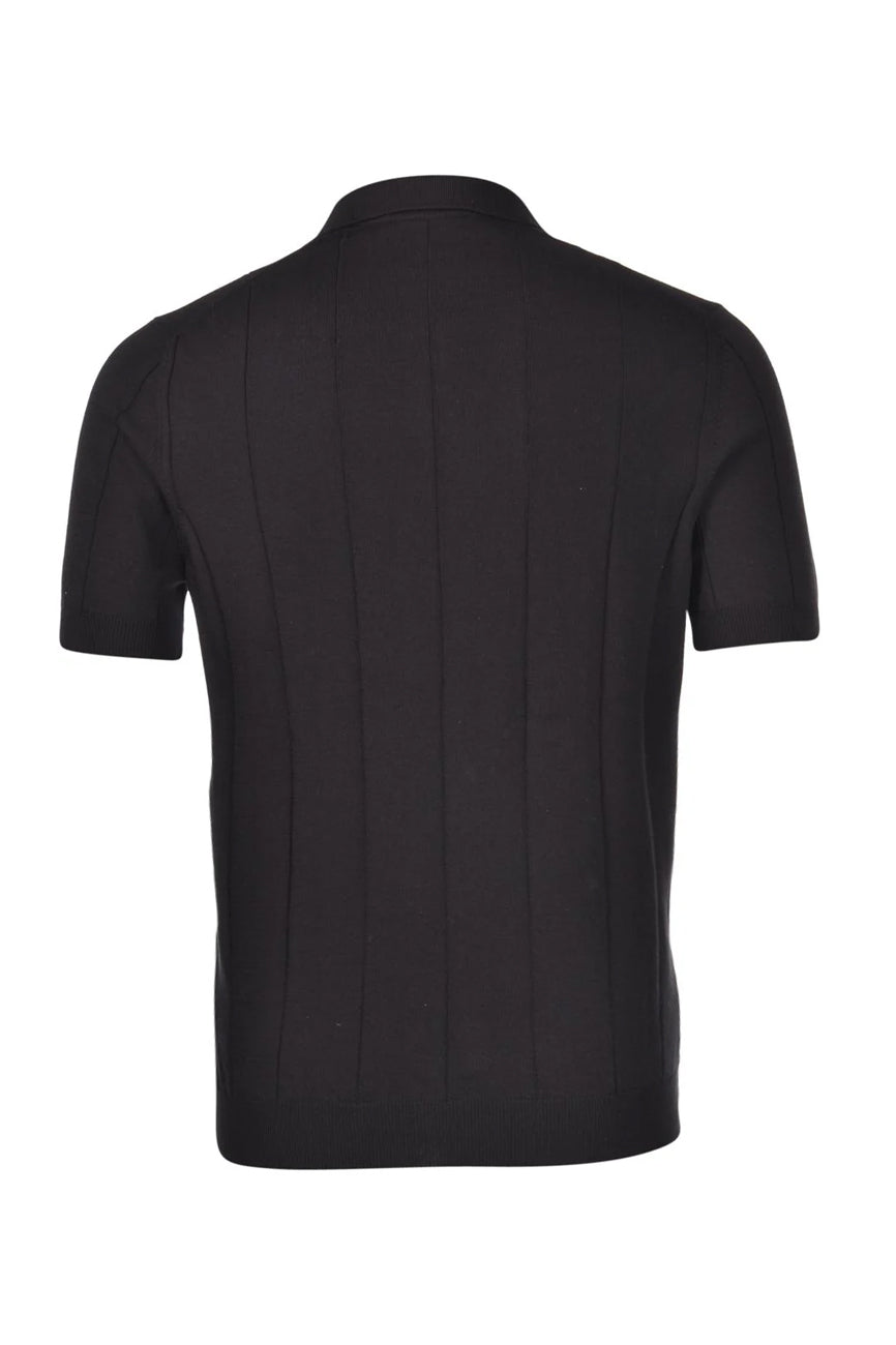 gran sasso muska pletena polo majica crna