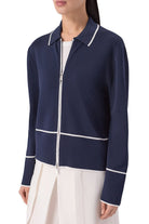 gran sasso zenski pleteni kardigan teget