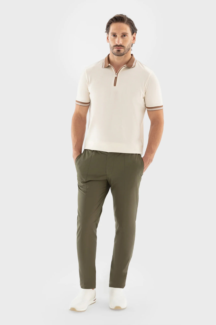 gran sasso muska polo majica na zip bez