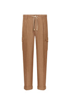 GRAN SASSO Muške lanene cargo pantalone braon