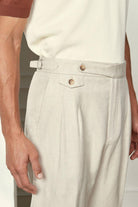 gran sasso muske lanene pantalone bez