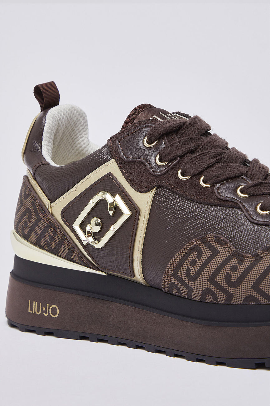 LIU JO Maxi Wonder 01 ženske patike braon
