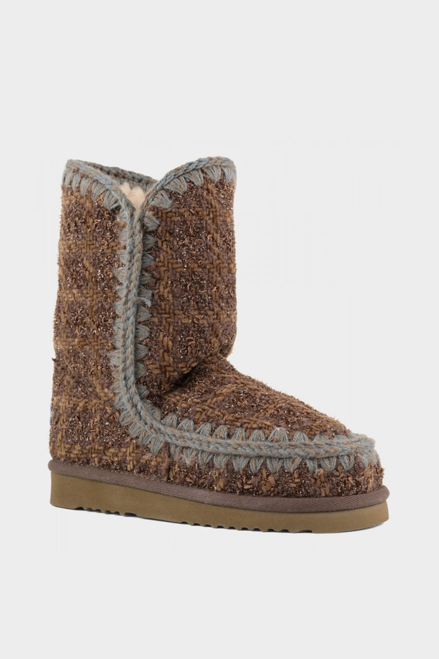 MOU Eskimo 24 Tweed ženske čizme braon