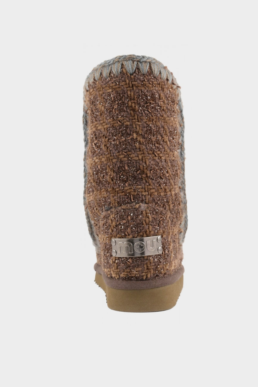 MOU Eskimo 24 Tweed ženske čizme braon