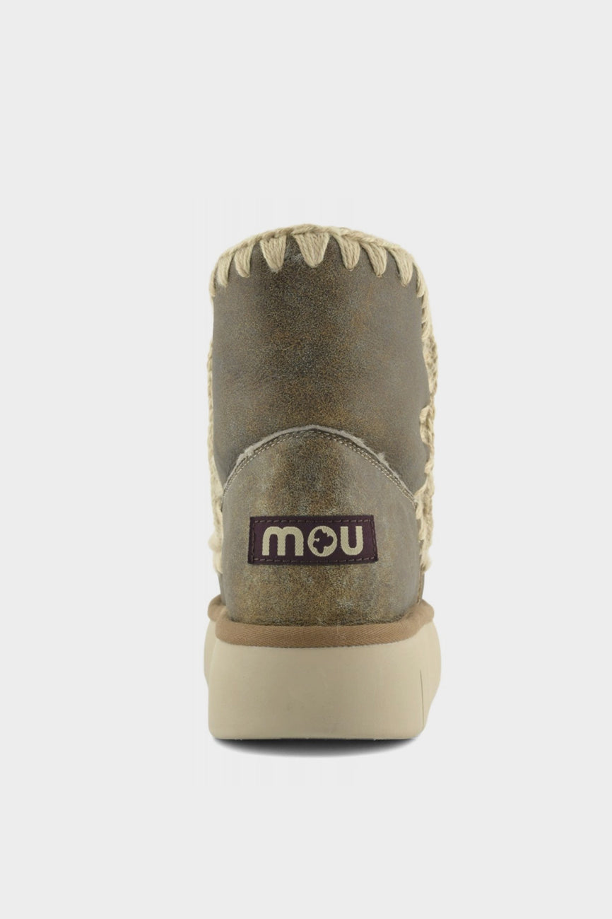 MOU Eskimo 18 Bounce ženske čizme od vintage kože zelena