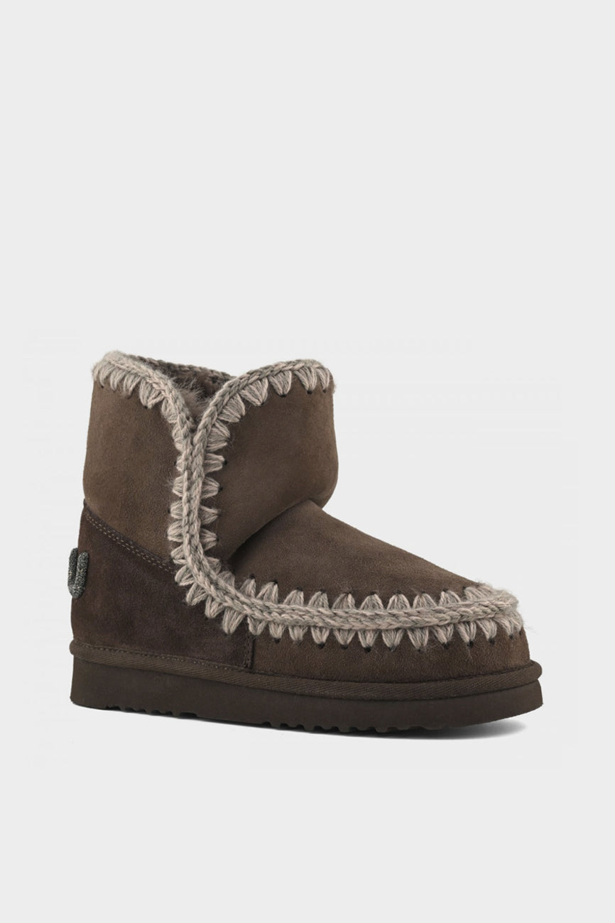MOU Eskimo 18 Glitter ženske čizme braon