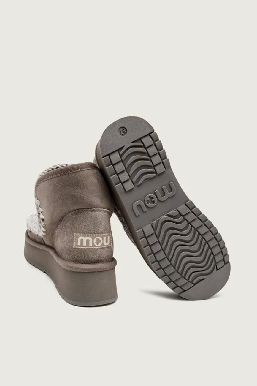 MOU Mini Eskimo ženske čizme na platformi siva