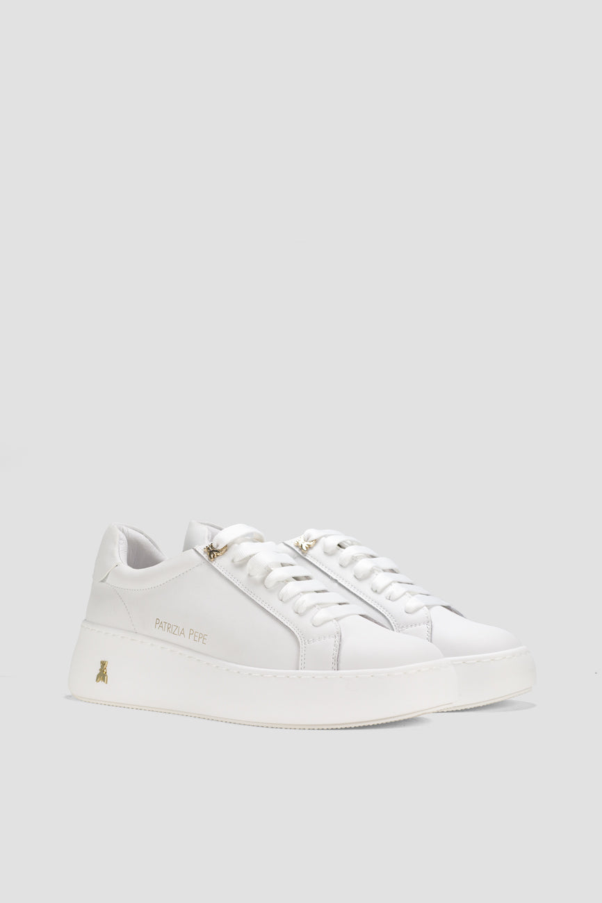 patrizia pepe zenske kozne patike bela