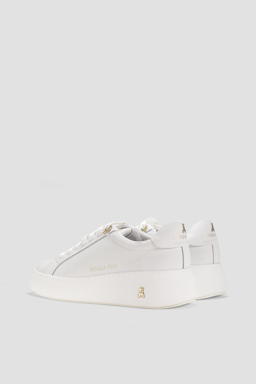 patrizia pepe zenske kozne patike bela