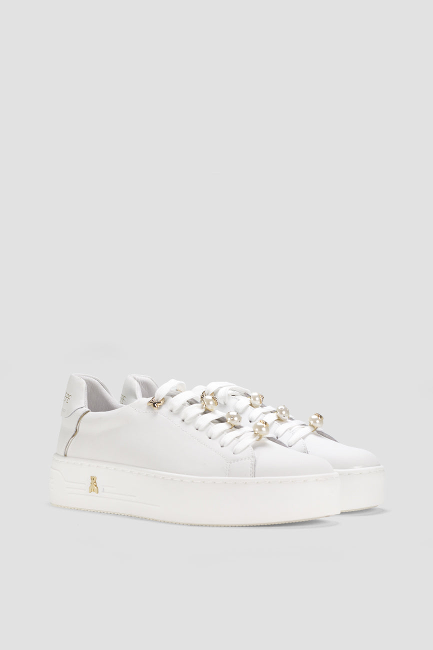 patrizia pepe zenske kozne patike bela