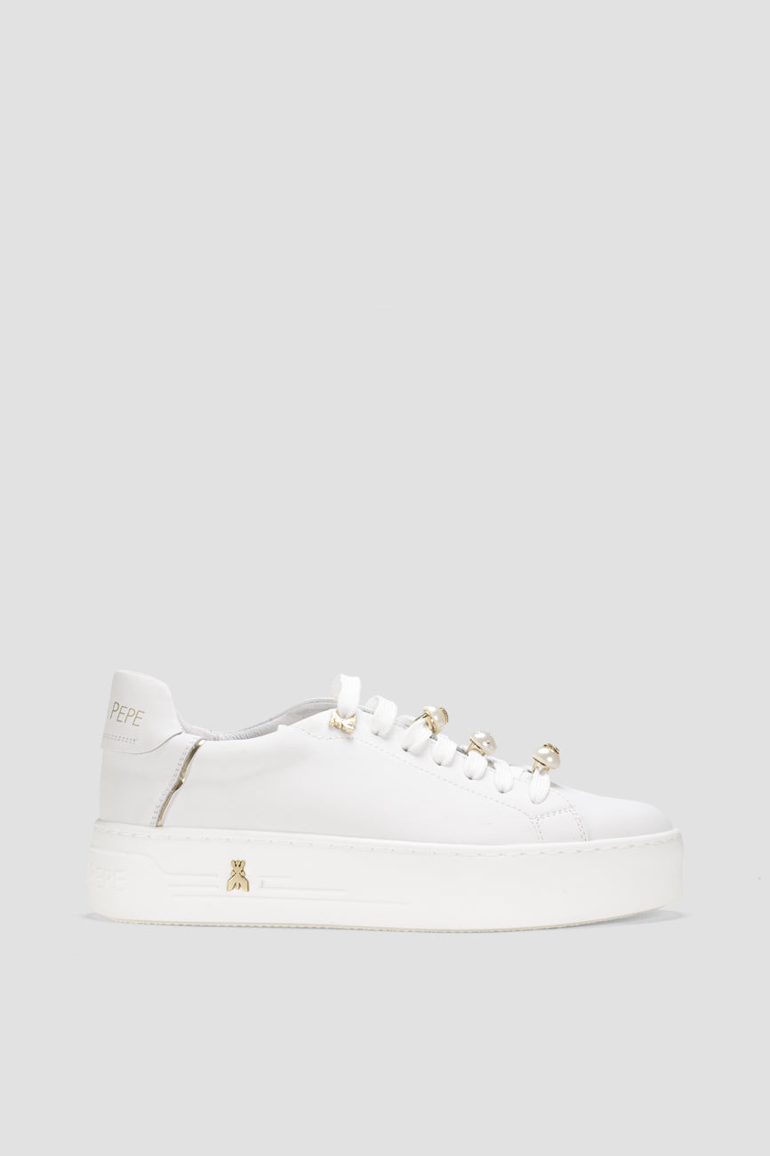 patrizia pepe zenske kozne patike bela