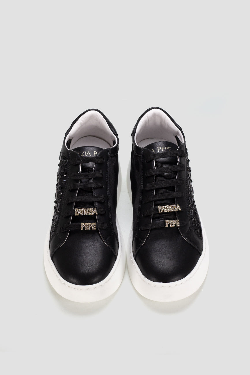 patrizia pepe kozne zenske patike crna