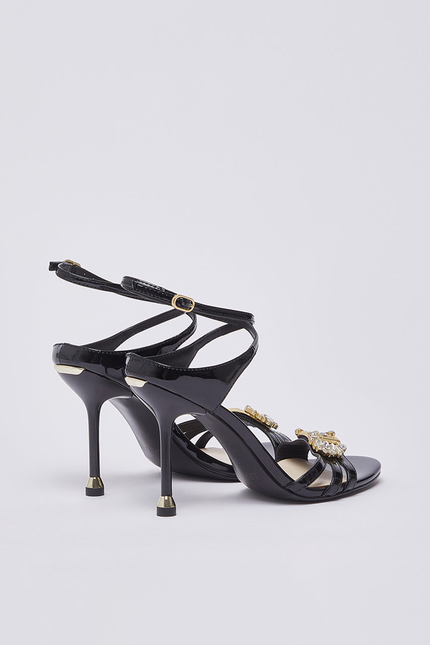 liu jo tracy 03 zenske sandale na stiklu crna