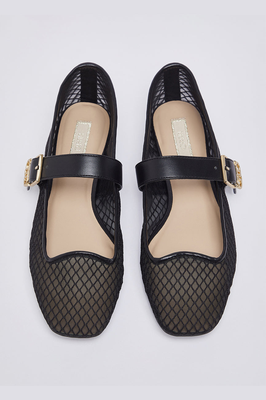 liu jo bigitte 15 zenske baletanke crna