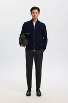 selected muske elegantne pantalone crna