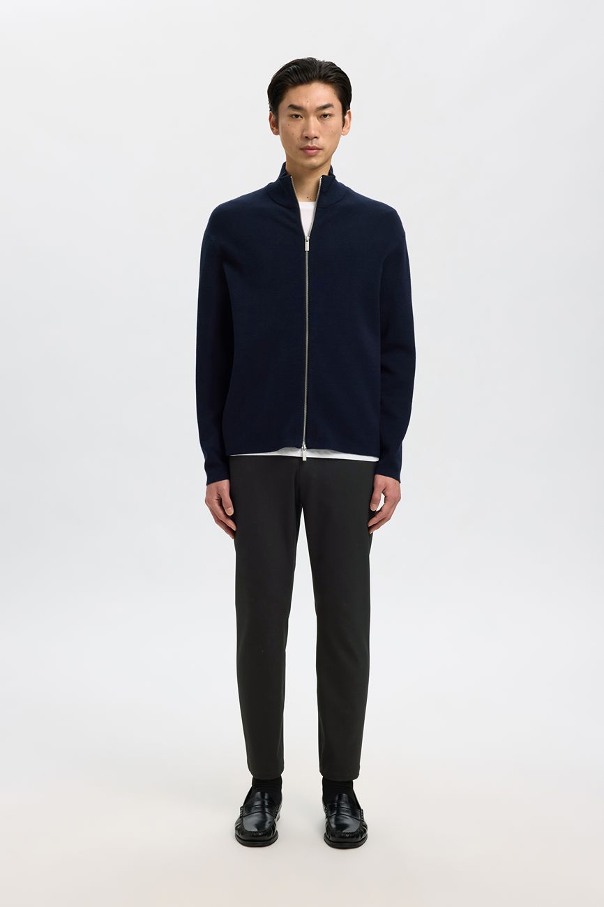 selected muske elegantne pantalone crna