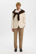 selected muske lanene pantalone bez