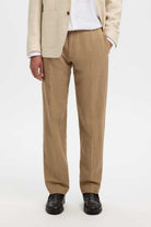 selected muske lanene pantalone bez