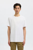 selected muska basic majica bela