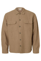 selected muska lanena overshirt kosulja bez