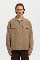 selected muska lanena overshirt kosulja bez